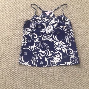 Lilly Pulitzer Dusk Top in Tide Pools XS.